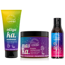 OnlyBio Set for High Porosity Hair: Mask, Conditioner, Oil Care Kit Bundle
