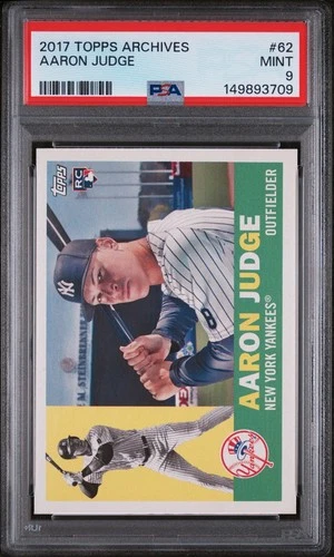 2017 Topps Archives - 1960 Aaron Judge #62 (RC) Case Hit NY Yankees MVP PSA 9
