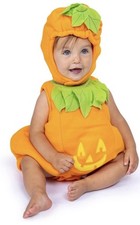 Dress Up America Baby Costume Pumpkin Jack O Lantern 0-6 Months NEW