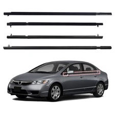 Weather Stripping Molding Trim Belt Compatible with Honda Civic 2006-2011 4 Door