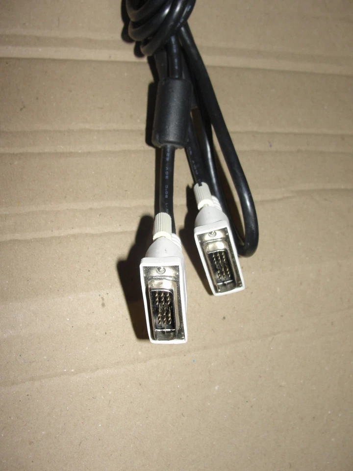 Lote de 50 piezas de cable de video de enlace único DVI-D DVI macho a DVI macho 6 pies Foto 3 de 4