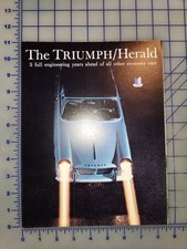 1960 Triumph Herald Brochure Folder Original