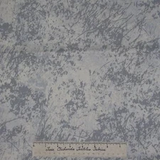 Modern Mod Fabric - Floral Gray Off White Sand Dunes - Dear Stella Cotton YARD