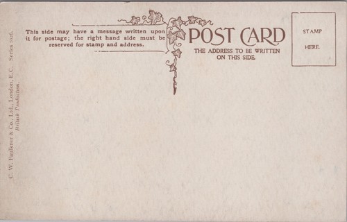 Postal de colección firmada por artista de barcos navegando en el lago C220 - Imagen 2 de 2