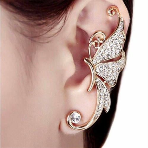 Fashion Women Lady Clip Ear Cuff Stud Punk Wrap Cartilage Earring Jewelry Gift - Picture 8 of 18