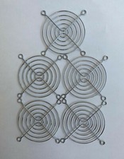 5Pcs/Lot 80mm Chrome Finished Fan Grill Guard Metal Steel Wire Zinc Plated