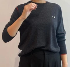 UNIQLO x ANYA HINDMARCH merino wool Long-Sleeve Crew Neck Sweater 473154 New