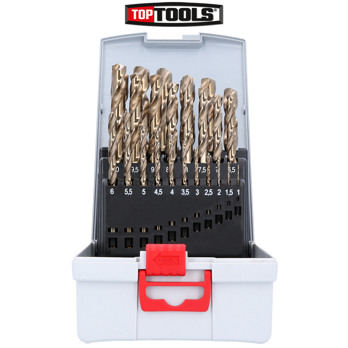 Bosch 25 piece Metal Twist Drill Bit Set, 1mm to 13mm