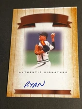 Box 49 - 2012 Leaf BLANK BACK PROOF MISSING AUTO Award Nolan Ryan