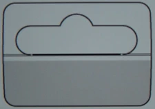 50 CLEAR PLASTIC SELF ADHESIVE STICK SLOT HANG TABS TAG HANGERS * 12 OZ * LIMIT 