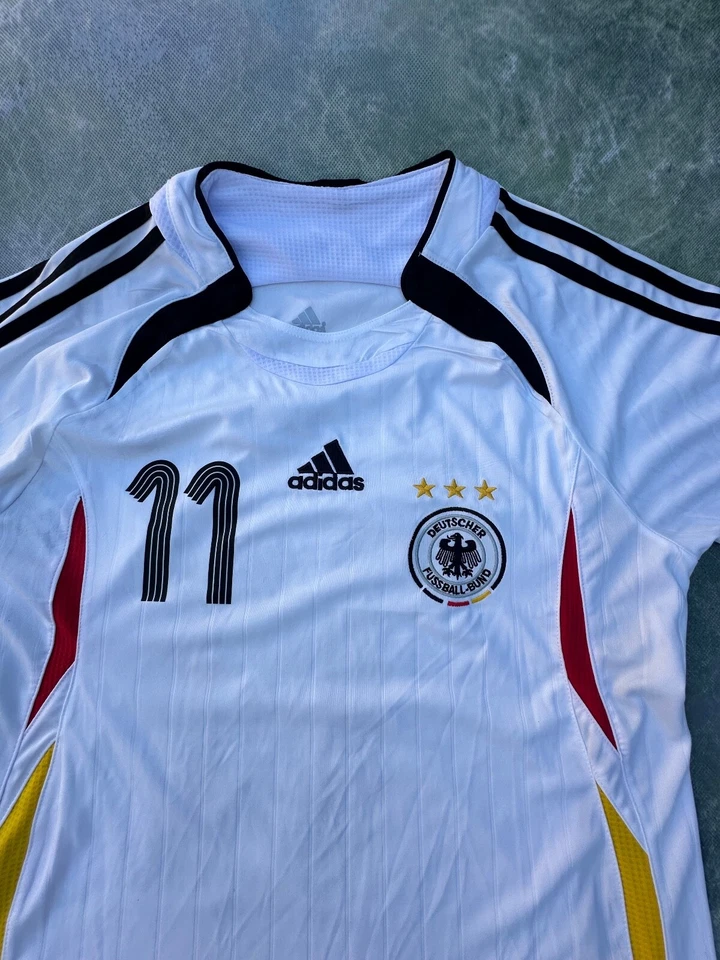 Camiseta Adidas 2006 Alemanha Copa do Mundo Alemanha Seleção Nacional de Futebol Ballack #11 M - Imagem 3 de 4