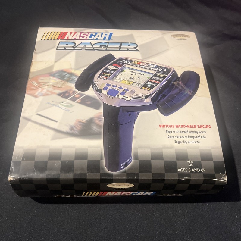 Vtg 1998 Radica NASCAR Racer Virtual Handheld Electronic Racing