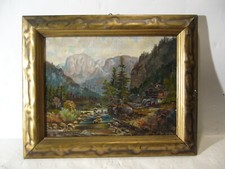 Wohl Münchner Schule Berchtold 1920 : Hoher Göll bei Berchtesgaden Romantiker 