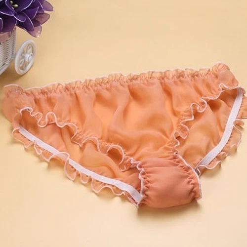 女式 100% 真丝荷叶边比基尼内裤内裤顽皮裤 Hotwife- - 第 37/41 張圖片