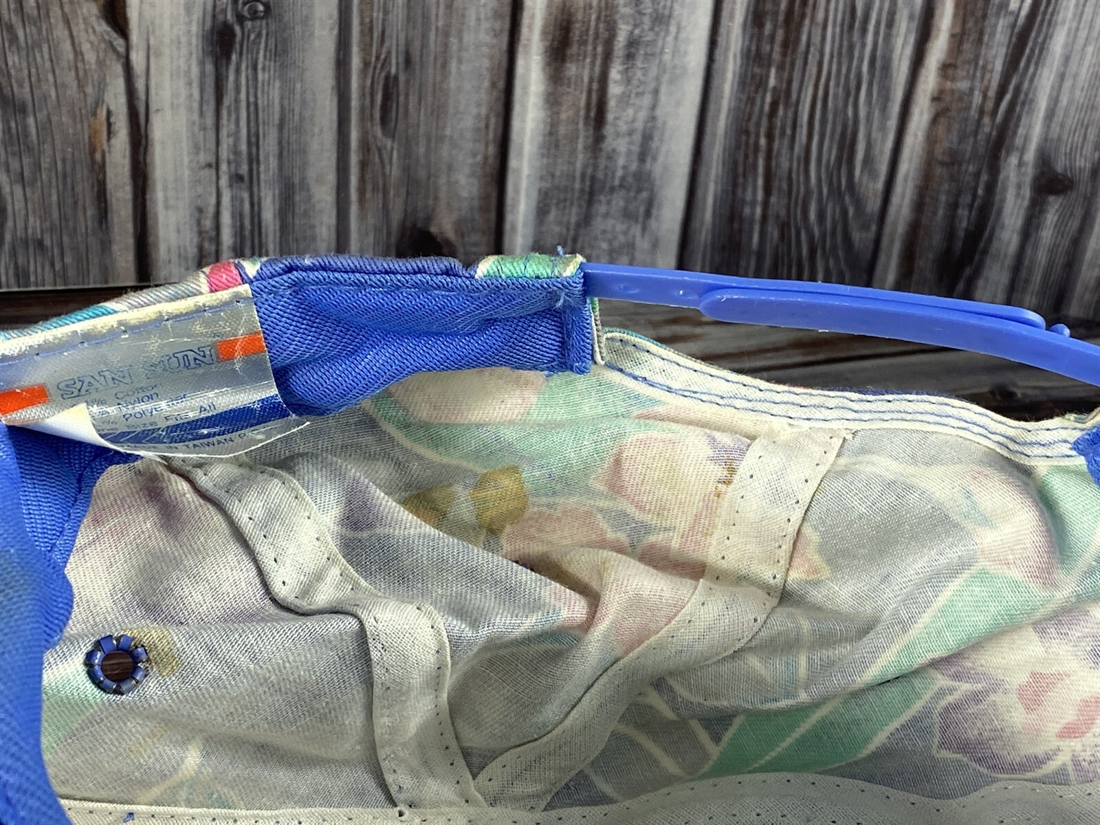 Vintage San Sun Hawaiian Tropical Floral Print Rope Snapback Trucker Hat