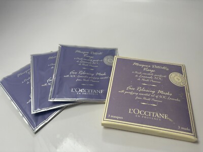L'OCCITANE Face Relaxing Patch Mask AOC Lavender Oil Haute Provence Rare NOS 3