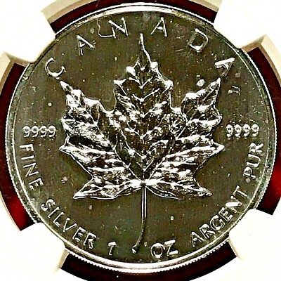 1999 $5 CANADA SILVER MAPLE LEAF NGC MS-69 | eBay