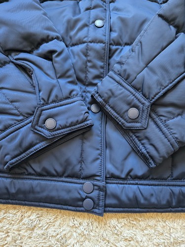 Rebecca Minkoff Chaqueta Acolchada Azul Botón a Presión Mujer L - Imagen 7 de 12