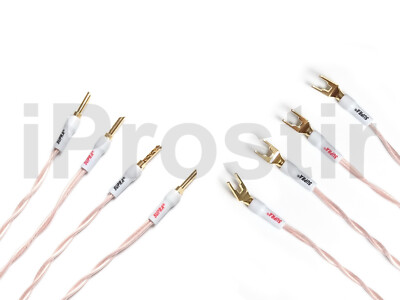 SUPRA XL ANNORUM 2X3.2 COMBICON Set of 4 Bi-Wire Jumper Cables Banana Spade 0.2m