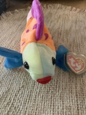 Ty Beanie Baby Buddy Buddies Collections 13" Lips The Fish Plush Toy 1999