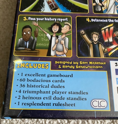 Bill & Ted’s Ottimo Gioco da Tavolo 1° Edizione 1° Stampa Sigillato Nuovo con scatola - Foto 3 di 4