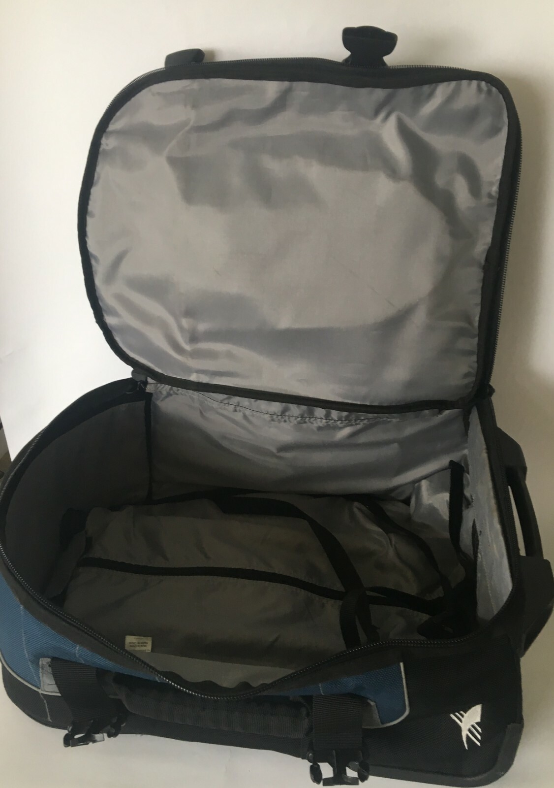 HIGH SIERRA Grey/Blue/Black Wheeled Carry Back Pack Backpack