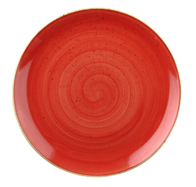Churchill STONECAST Coupe Plate Berry Red Porzellan Teller Coupeteller 16,5 cm