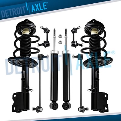 AWD Front Struts & Coil Spring Rear Shocks Sway Bars for 2009-2013 Nissan Murano