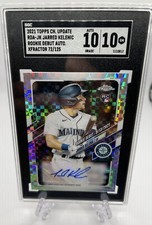 2021 Topps Chrome Update   Jarred Kellenic Rookie Dabut Auto X-Fractor  72/125