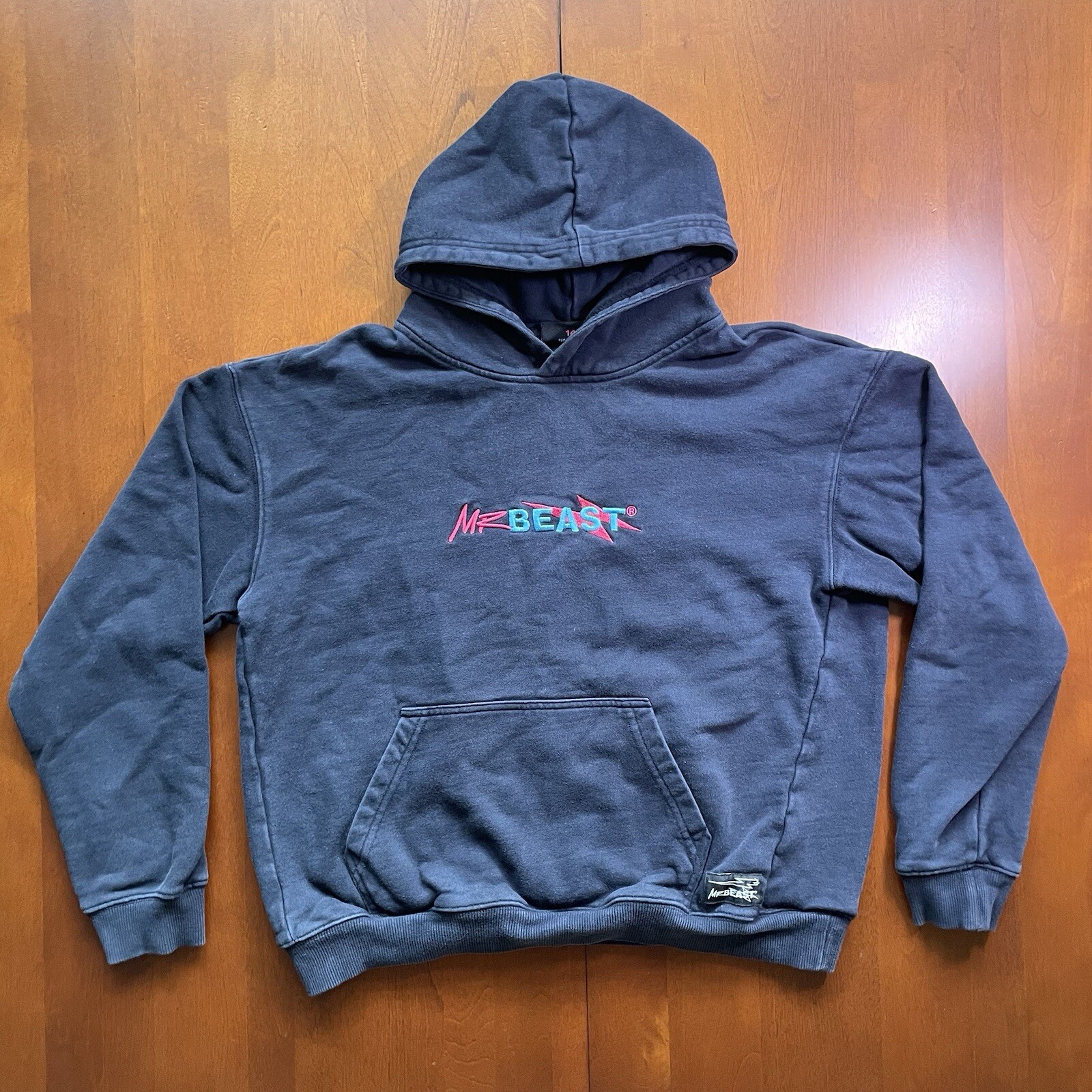 MrBeast Sweatshirt Kids 14 Navy Blue