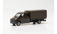 Herpa 700795 Mercedes-Benz Sprinter `18 Doppelkabine Mit Plane „Bunde, 1:87 (H0)