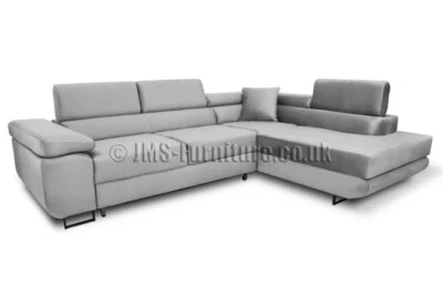 JMS-FURNITURE Corner sofa bed ANTONY --- GREY --- FAST DELIVERY - Delivery to Scotland !