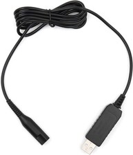 Câble cordon chargeur secteur USB pour rasoir/tondeuse Philips & Braun - Voir...