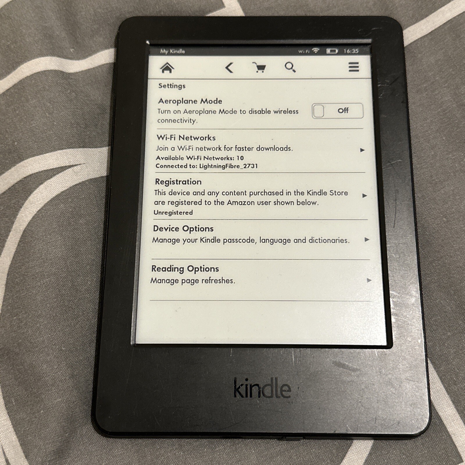 Amazon Kindle 7th Gen WP63GW 6'' WiFi Touch Display Tested Working eBay