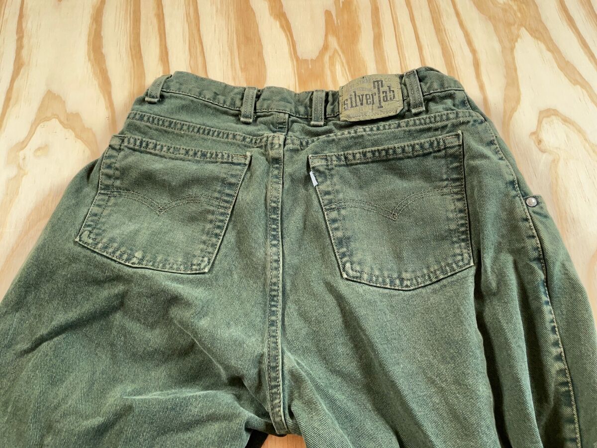VTG Levi's Silvertab Baggy Fit Jeans Men's 30 (32 Tag) Green VTG Levi's Silvertab Baggy Fit Jeans Men's 30 (32 Tag) Green
