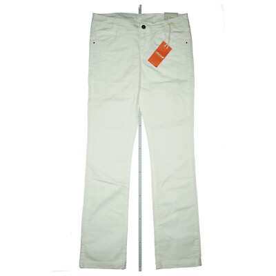 Lafuma Women's Pepe Jeans Stretch Straight Pants Summer 38 W30 L32 White New