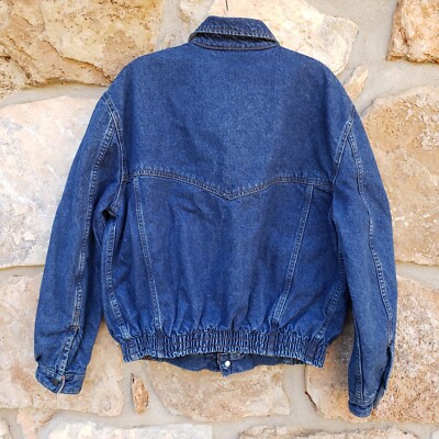 Vintage Levi's Denim Blanket Lined Big Label A2 Trucker Bomber