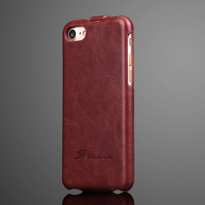 Vertical Flip Case PU Leather Pouch Cover for iPhone 16e/15/14/13/12/11 XR SE 8 - Image 4 of 4