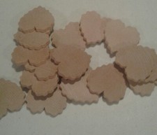 Hearts, Ruffled wooden hearts 1 3/4" x 3/16"  25 