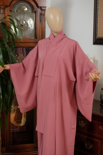 DEAR VANILLA JAPANESE TANGO CHIRIMEN SILK IROMUJI KIMONO WOMEN'S AUTHENTIC JAPAN - Picture 2 of 7