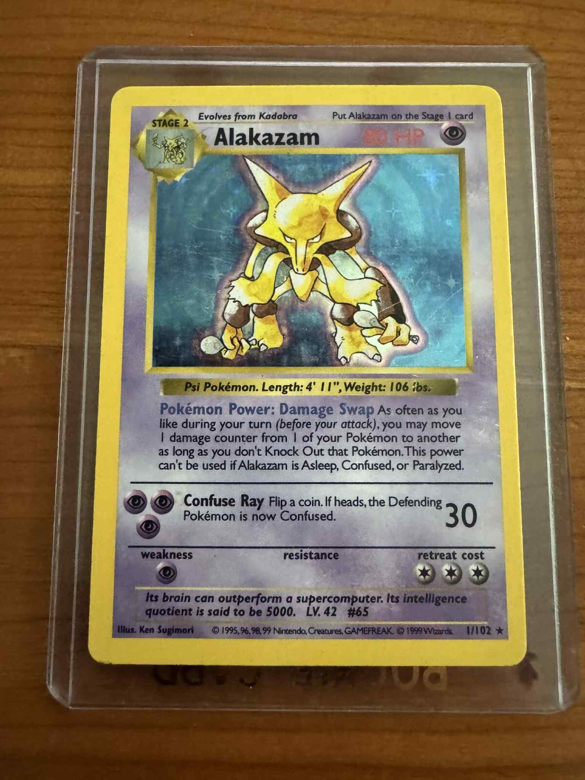 Alakazam 1999 Pokemon Game #1 Shadowless Holo Price Guide - Sports