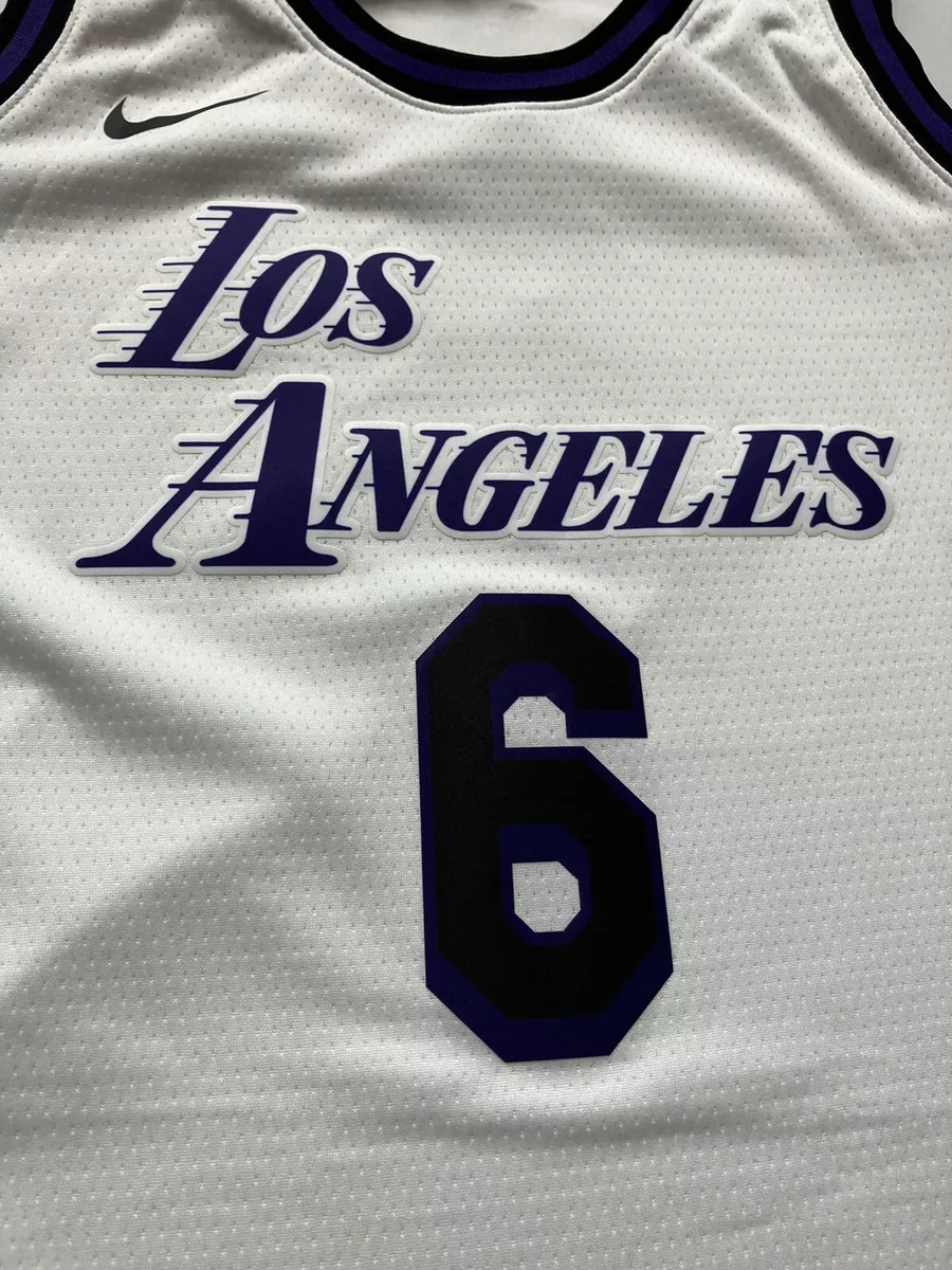 Los Angeles Lakers Lebron James #6 City Edition Swingman Jersey