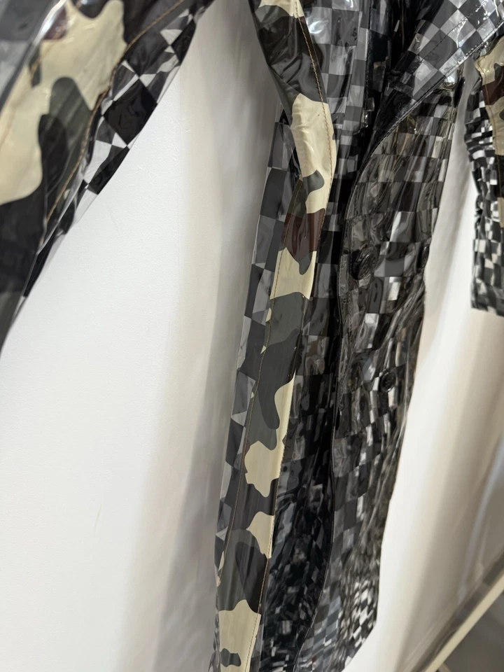 Women’s check And Camouflage Rain Coat By Comme des Garçons - Size s - Image 4 of 4