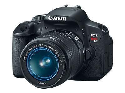 Cámara digital Canon EOS Rebel T4i/EOS 650D 18,0 MP SLR - negra (Kit con EF-S... - Imagen 1 de 1