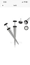 Stainless Steel Ear Taper Stretcher w/ Black ...