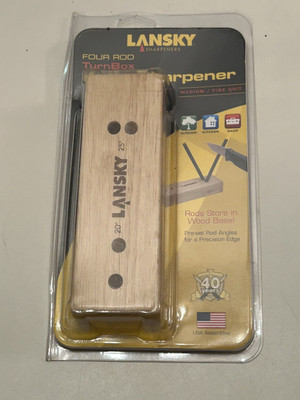 Lansky Sharpeners LCD5D 4-Rod Turn Box/ Ceramic Knife Sharpener