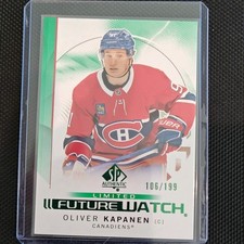 2024-25 SP Authentic Oliver Kapanen Future Watch 106/199 #169 RC Canadiens 🔥