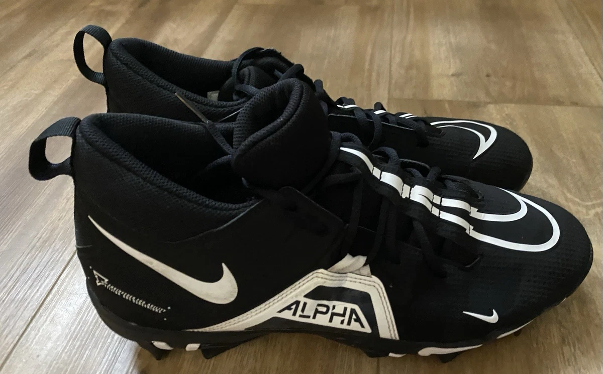 Preços baixos em Nike Alpha Menace 3 Shark Wide Black White | eBay