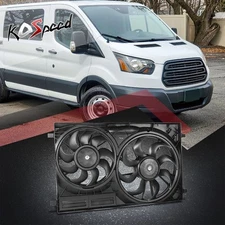 Radiator Cooling Fan Assembly for 15-19 Ford Transit 150/250/350HD 3.5L 3.7L