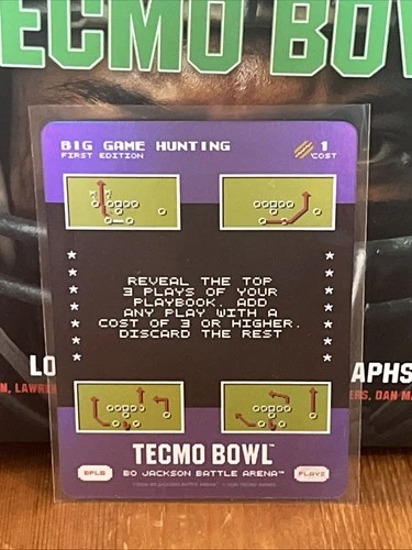 2026 Bo Jackson Battle Arena Tecmo Bowl Big Game Hunting Bonus Play BPL6